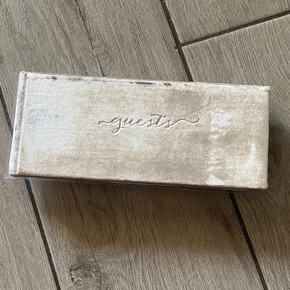Silver Velvet Guest Book